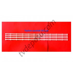 8D42-DNDL-K8412A, CY-430D-4X12, 112881, HV430QUB-F7D, OV43250, ONVO TV LED BAR, ORJİNAL ÇIKMA SAĞLAMDIR