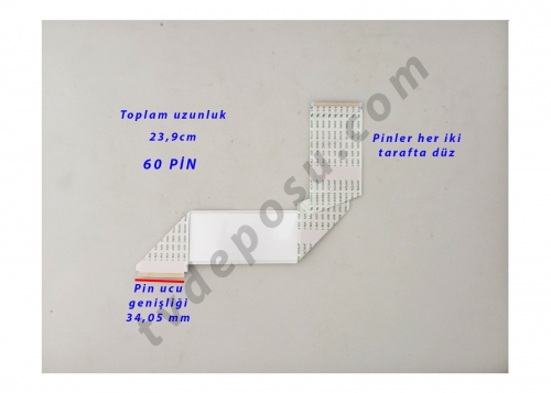 JHYCN, AWM 20706 105C 60V VW-1, 51 PİN, JHY FFC60E-240, PT320AT02-5, 32SN5000H, SENNA LED TV FLEX KABLO