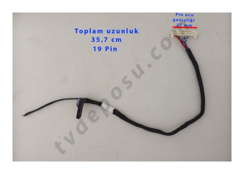 19 PİN, PT320AT02-5, 32SN5000H, SENNA LED TV LVDS KABLO