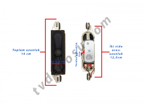 DYS, 30079437, 8 OHM 12,5 WATT, 40SBF500, SEG LED TV HOPARLÖR