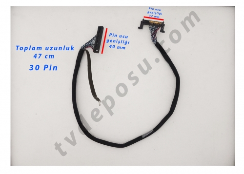 LTA400HA07, SN040LM48-T1FM, 30 PİN, SUNNY LCD TV LVDS KABLO