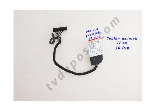 AWM 20861, 105C, 60V, 30 PİN, LSC320AN10-A02, AX032DLD16AT017-ZM, AXEN LED TV FLEX KABLO