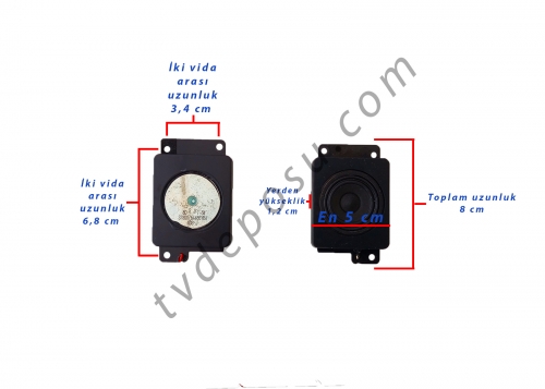 378G075A486YBA, 8 OHM, 7.5 WATT, 55PFS8109/12, PHİLİPS SMART LED TV HOPARLÖR