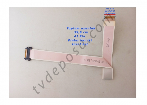 SUMİTOMO-G AWM 5442 VW-1, 41 PİN, TPT550J1-HJ06, 55PFS8109/12, PHİLİPS SMART LED TV FLEX KABLO