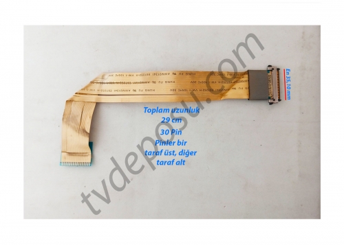 BN96-07611C, HUNG FU, AWM 21341, VW-1, 105C 30V, 30 PİN, LE32A330J1, SAMSUNG LCD TV FLEX KABLO