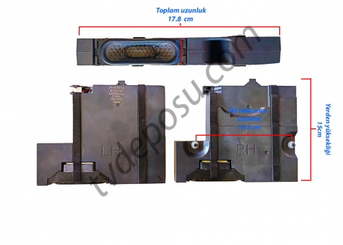 PS-HI-FR(17), 8 OHM, 10-14W, EAB63608401, EAB63608402, 42LB580N, LG LED TV HOPARLÖR